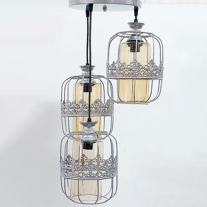 Triple ceiling lamp 30x75 cm