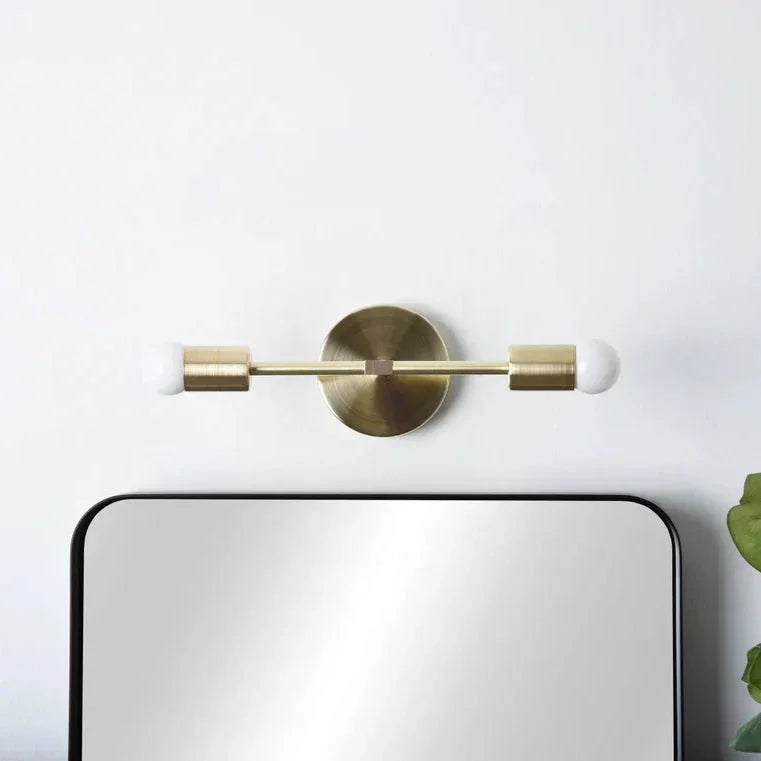 Double wall lamp - Gold - 10x30 cm - Cataloug