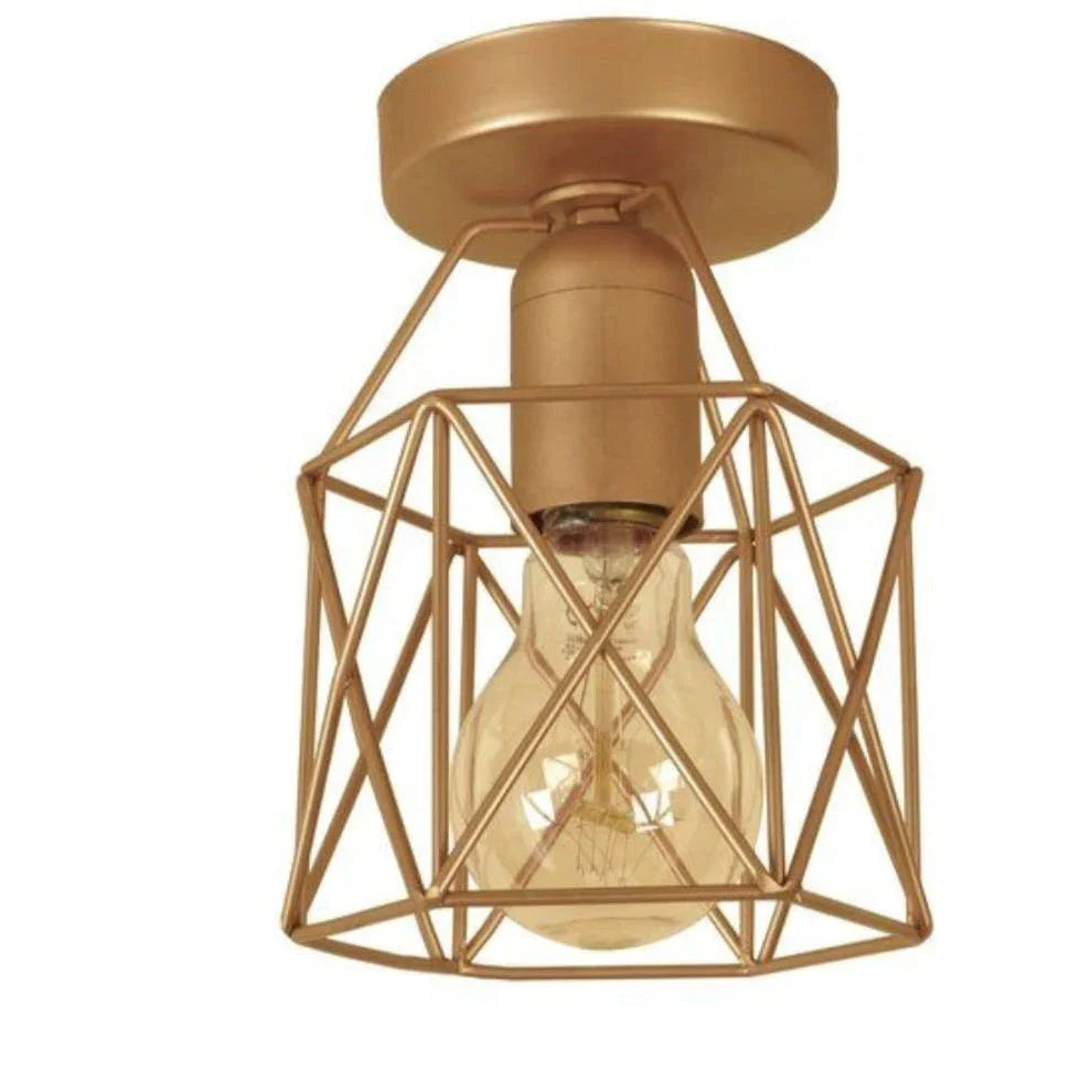 Ceiling lamp - Gold - 21x21 cm - Cataloug