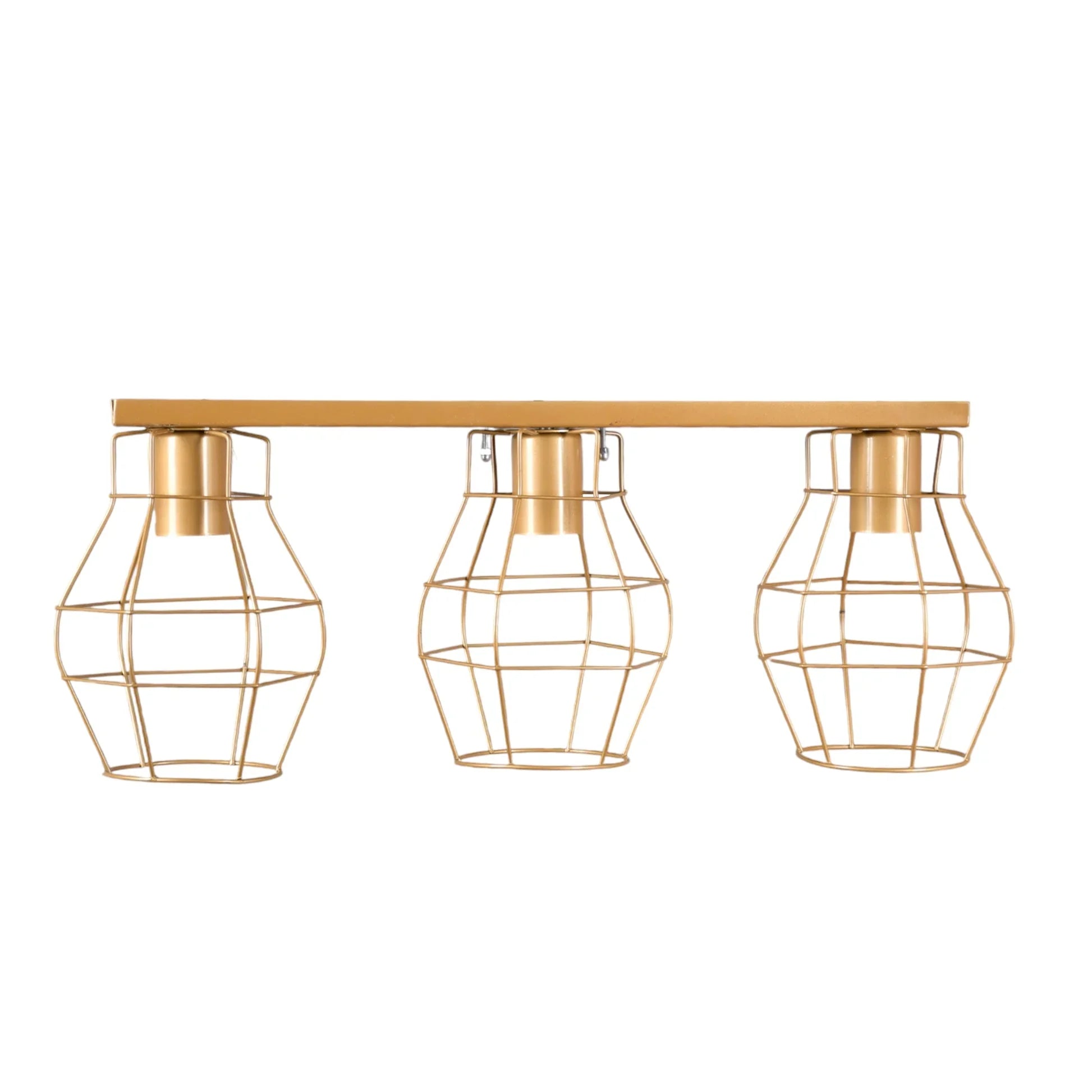 Triple ceiling lamp - Gold - 50x22 cm - Cataloug
