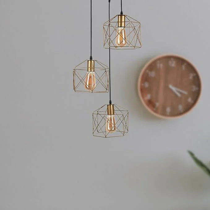 Triple ceiling lamp - Gold - 80x30 cm - Cataloug