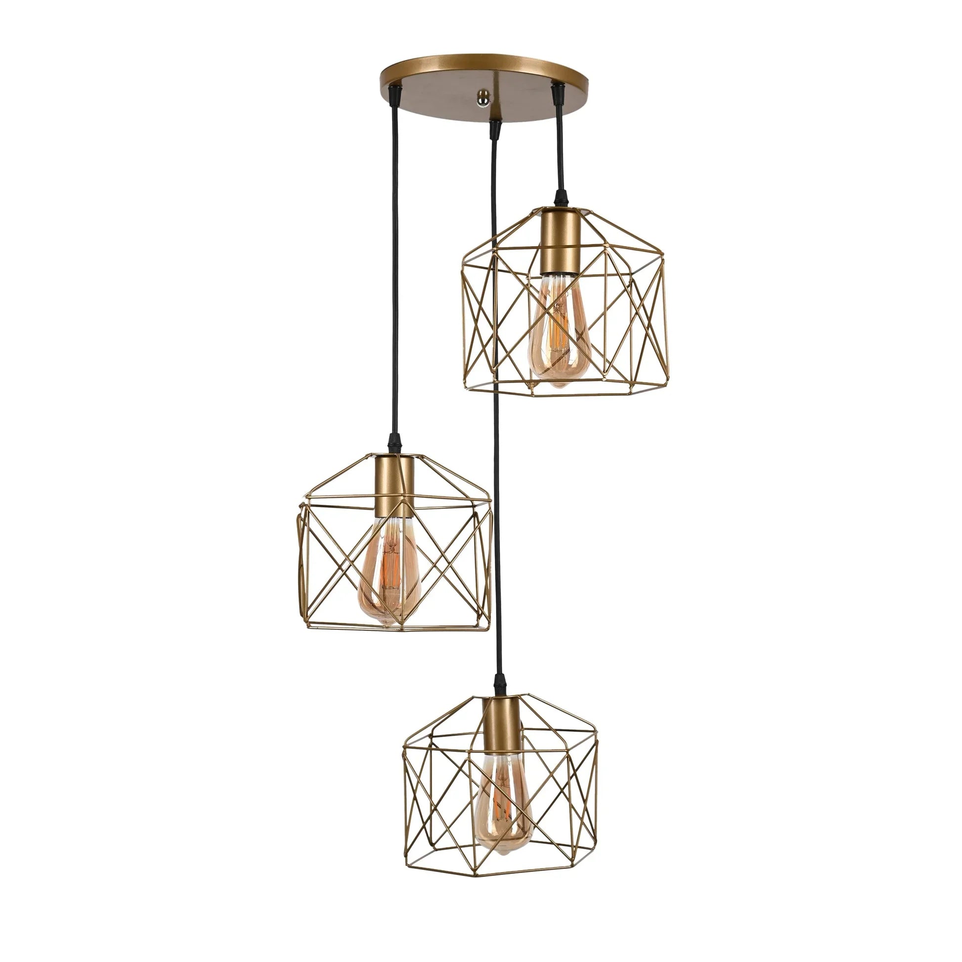 Triple ceiling lamp - Gold - 80x30 cm - Cataloug