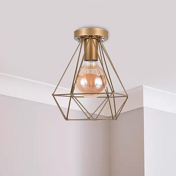 Ceiling lamp - Gold - 20x20 cm - Cataloug