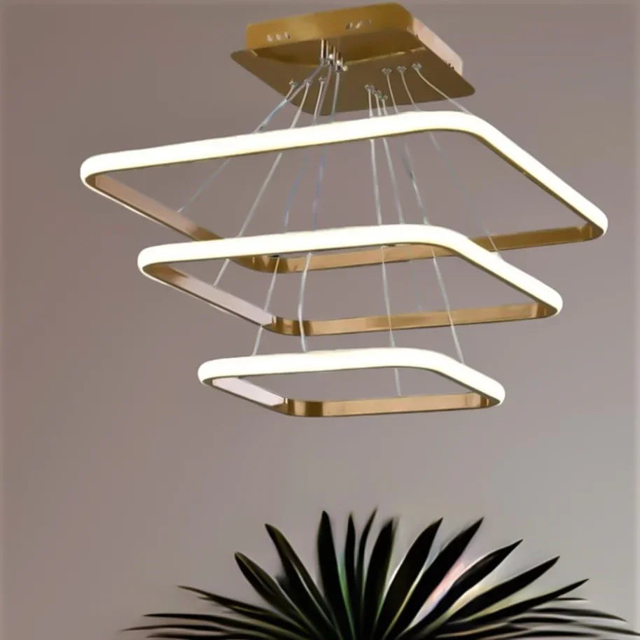 Chandelier - Gold - 70x60 cm - Cataloug