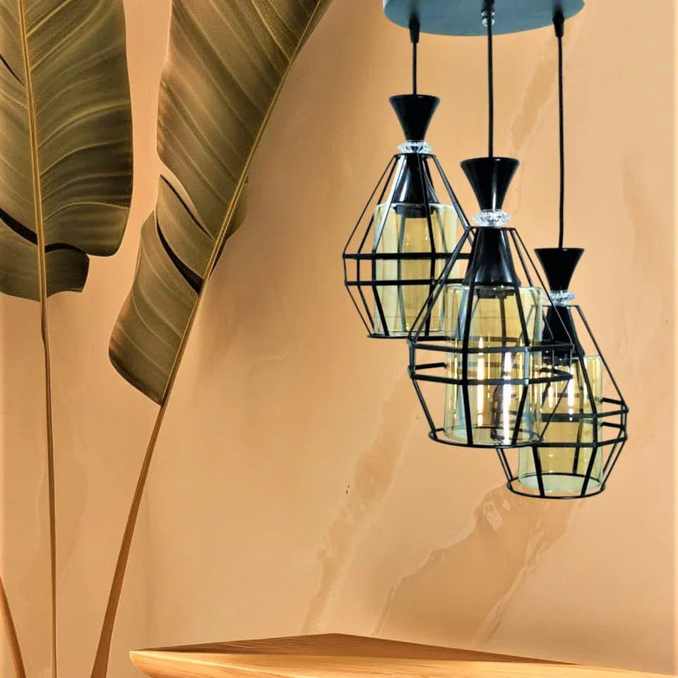 Ceiling lamp - Black - 75x30 cm - Cataloug