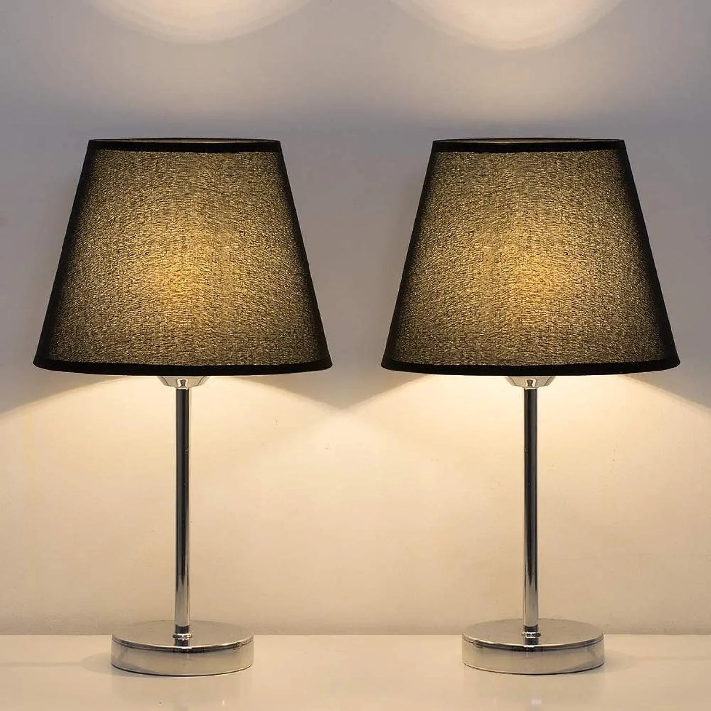 Two-piece table lamp - Black - 45x25 cm - Cataloug