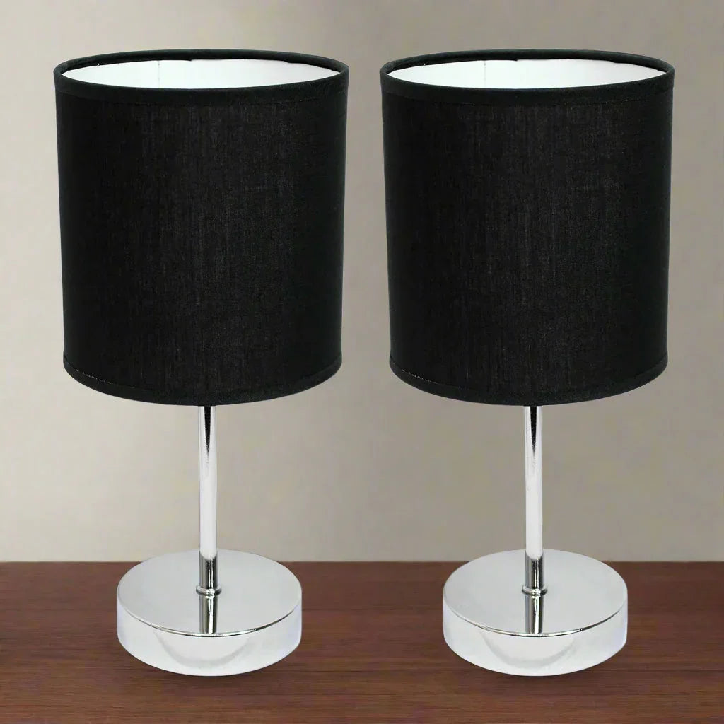 Two-piece table lamp - Black - 45x25 cm - Cataloug