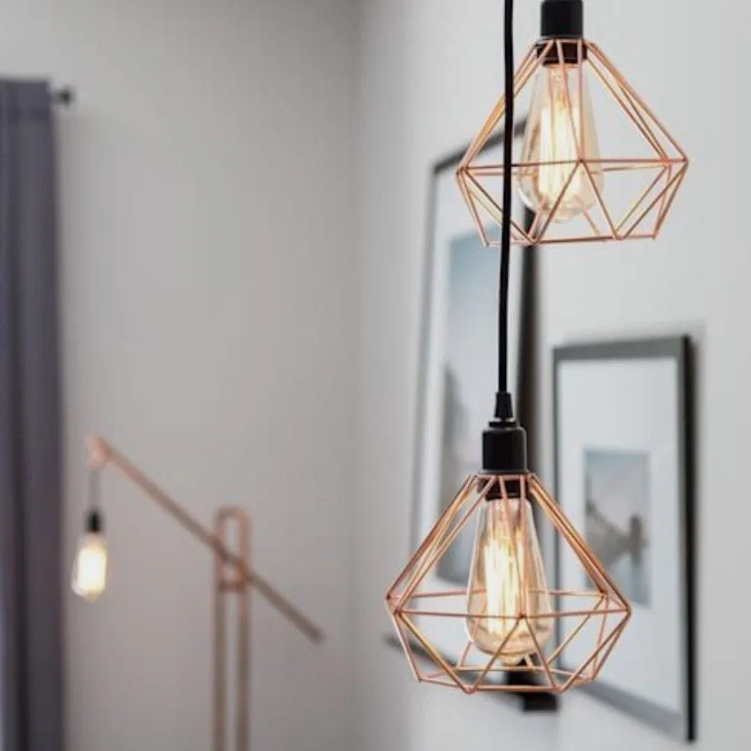 Ceiling lamp - Black & Gold - 25x75 cm - Cataloug