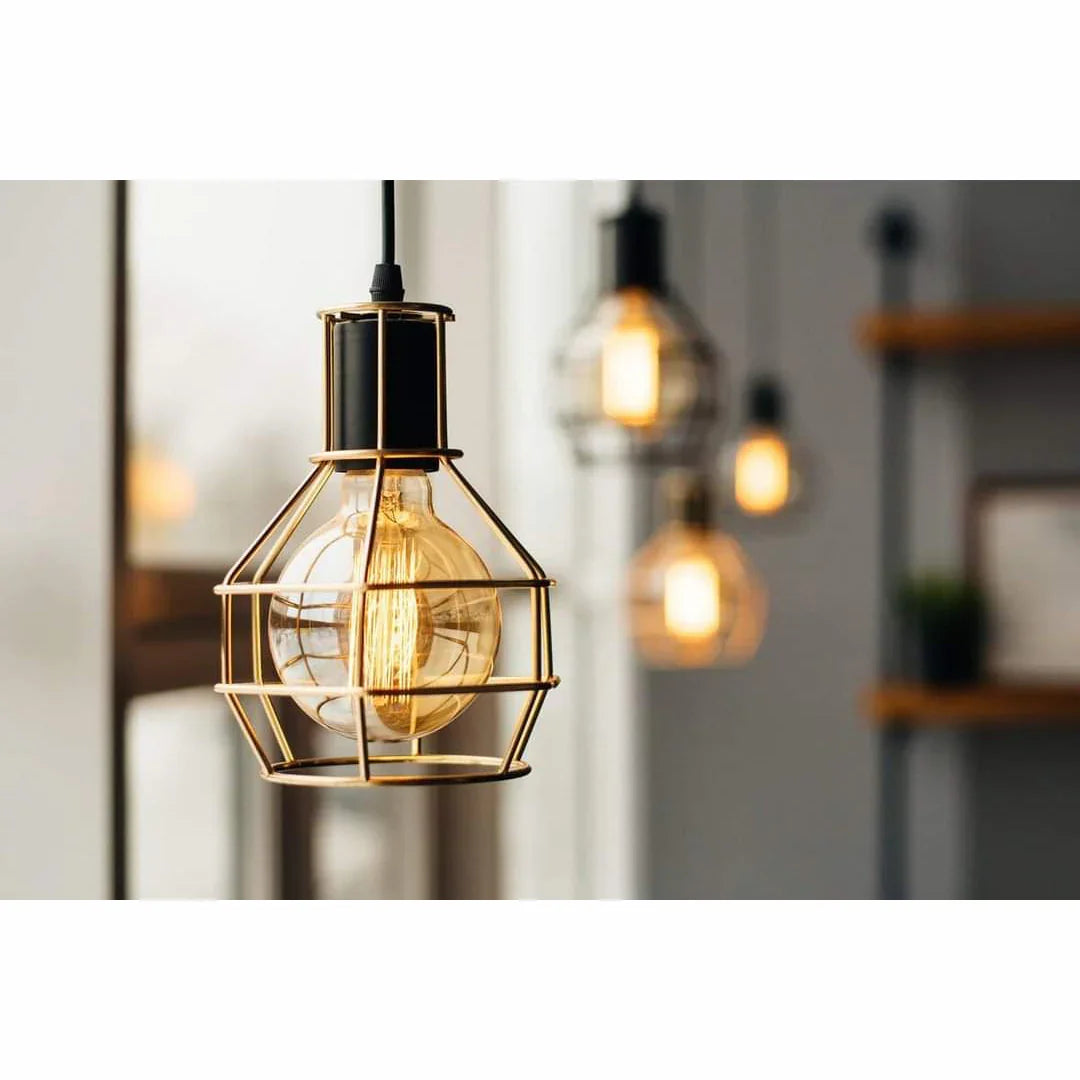 Ceiling lamp - Black & Gold - 18x75 cm - Cataloug