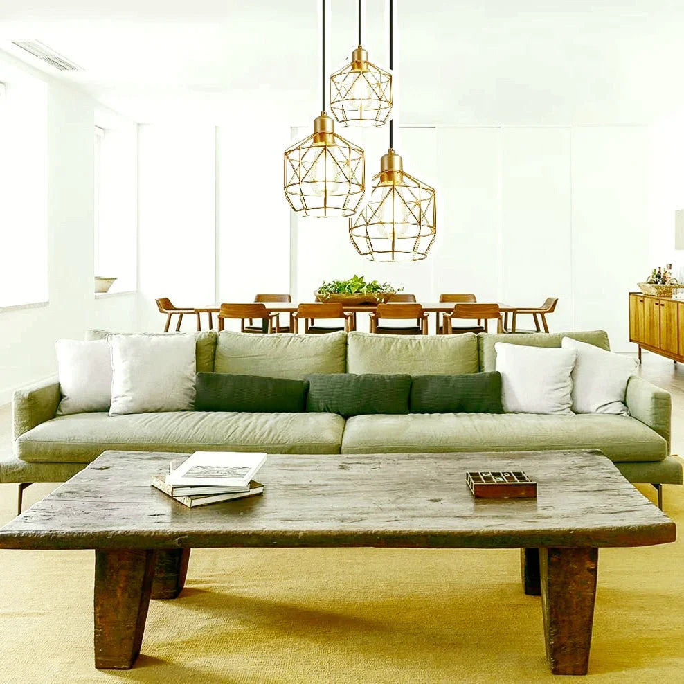 Ceiling lamp - Gold - 40x100 cm - Cataloug