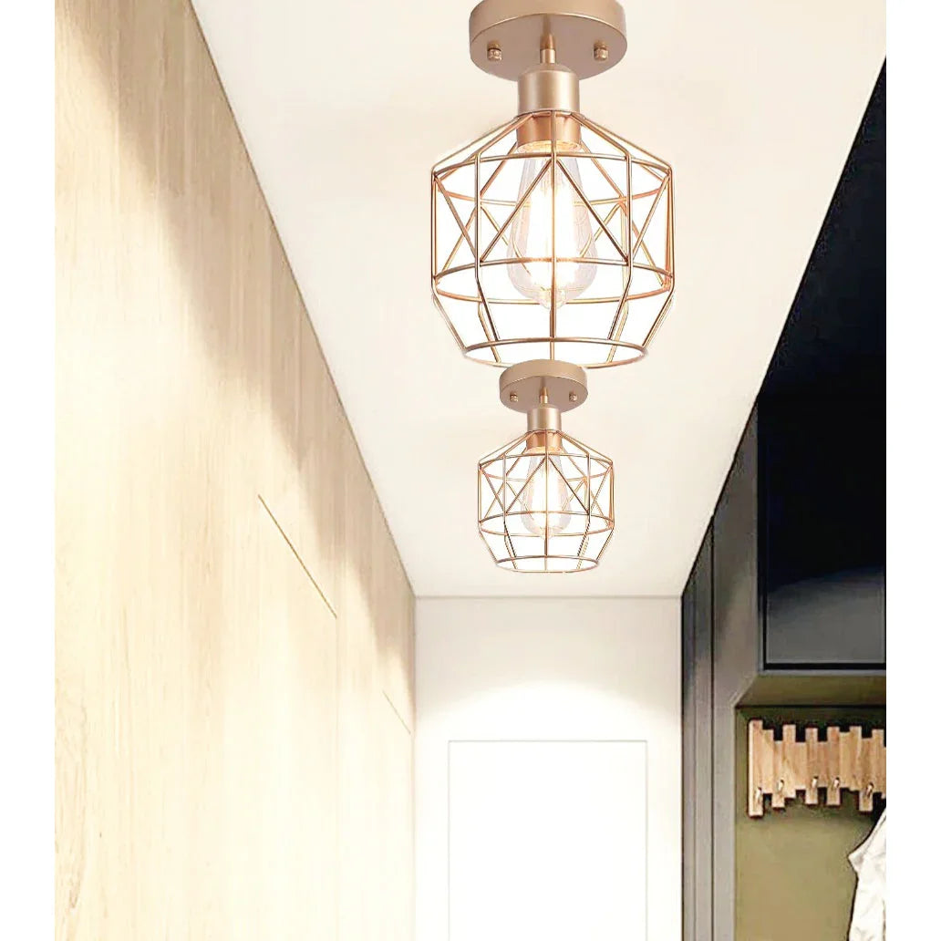 Ceiling lamp - Gold - 35x35 cm - Cataloug