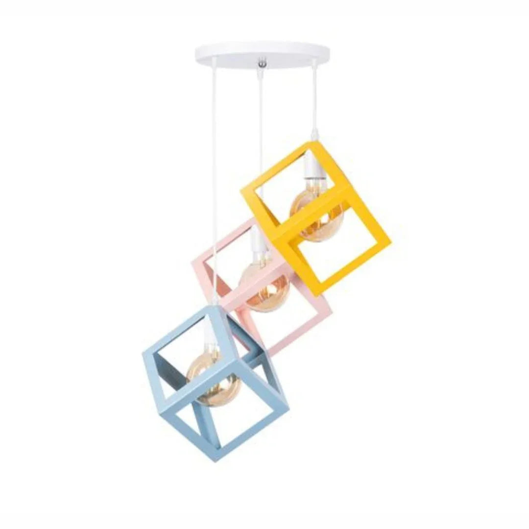 Ceiling lamp - Blue, Pink & Yellow - 30x100 cm - Cataloug