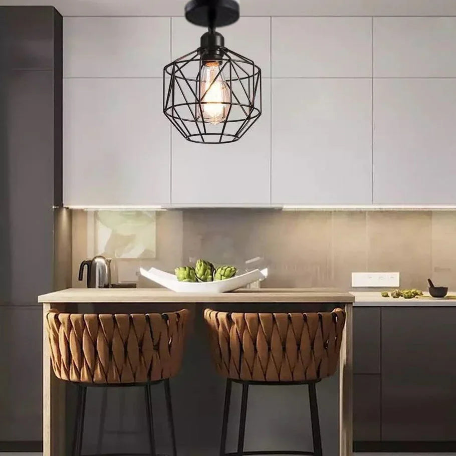 Ceiling lamp - Black - 23x23 cm - Cataloug