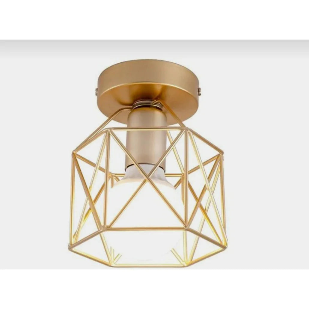 Ceiling lamp - Gold - 22x22 cm - Cataloug