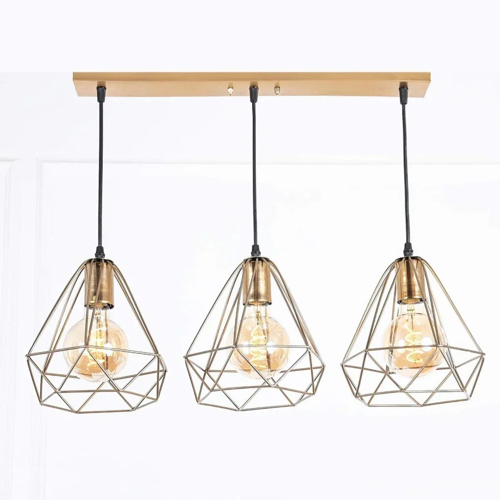 Ceiling lamp - Gold - 55x100 cm - Cataloug