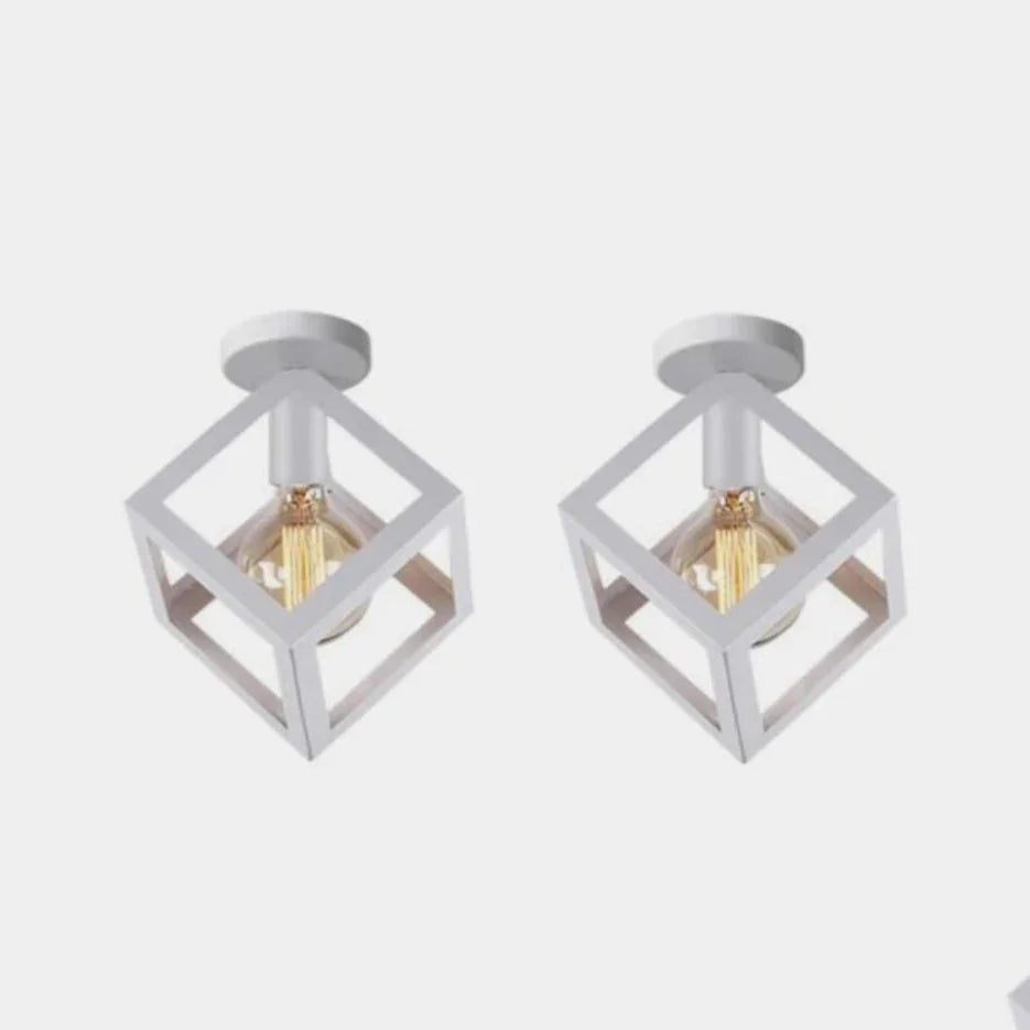 Ceiling lamp - White - 18x18 cm - Cataloug