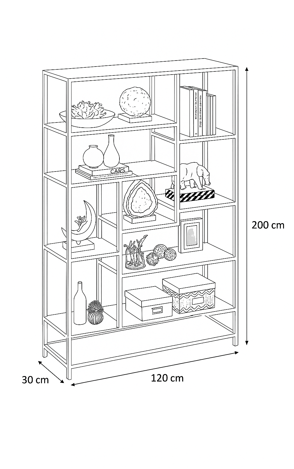 Display Unit Steel MDF