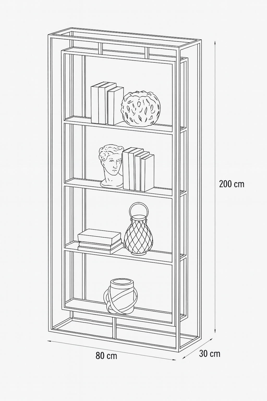 Display Unit Steel Glass