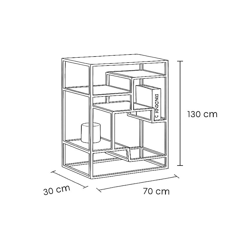 Display Unit Steel Glass