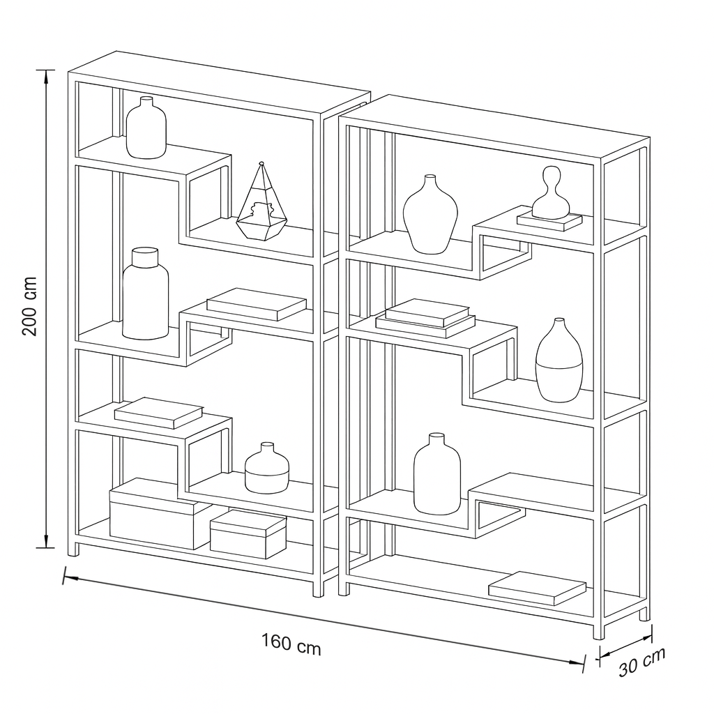 Display Unit Steel Glass