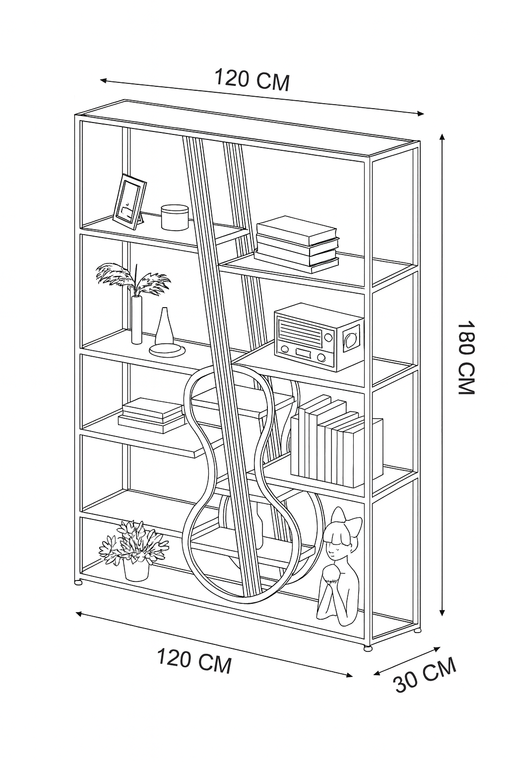 Display Unit Steel MDF