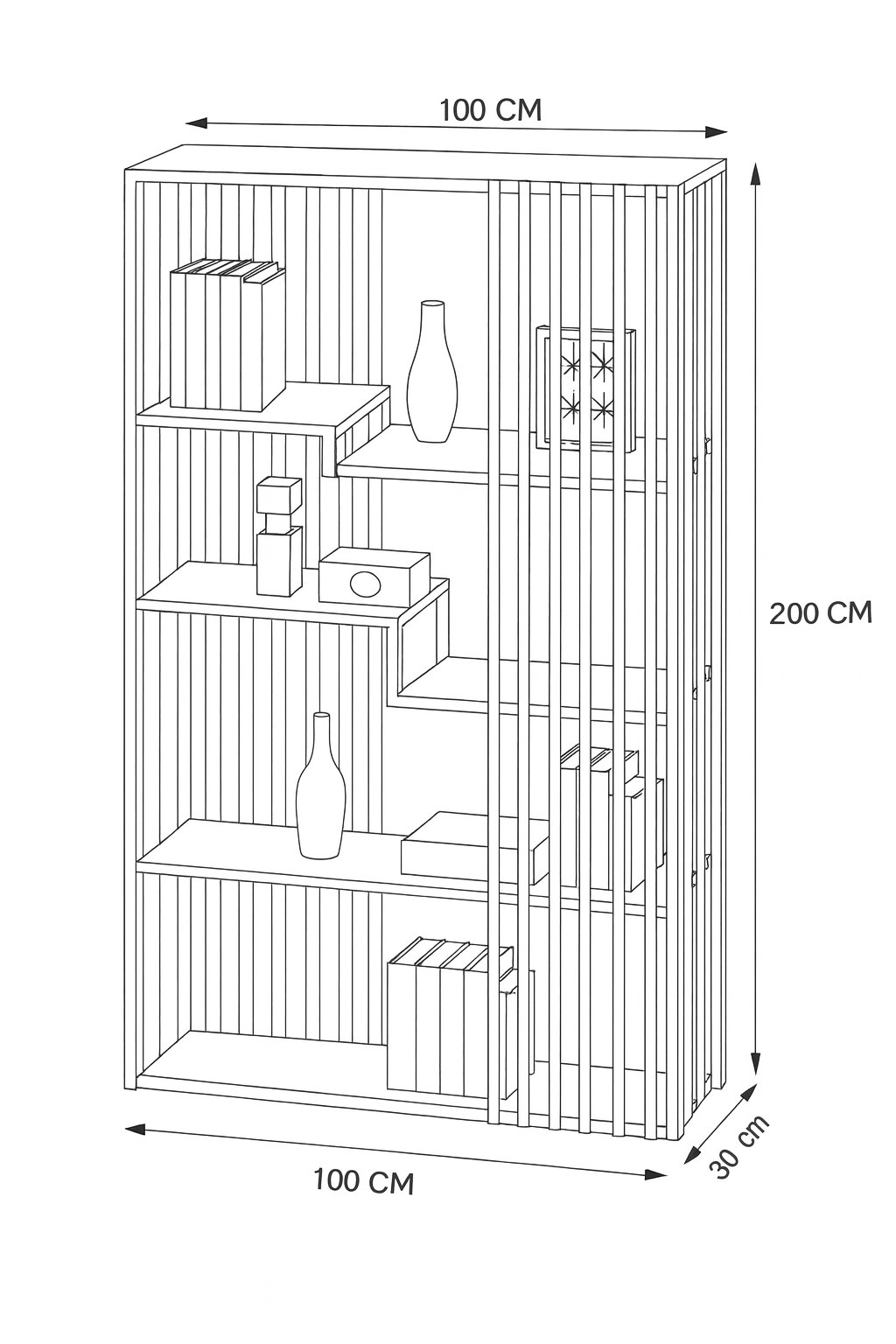 Display Unit Steel MDF