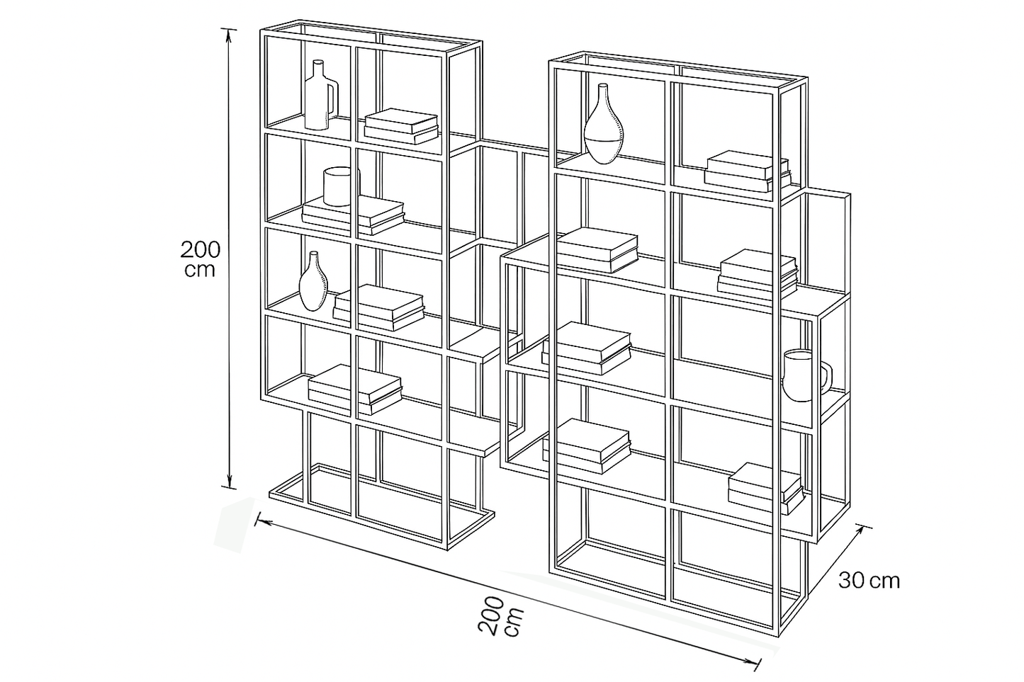 Display Unit Steel Glass