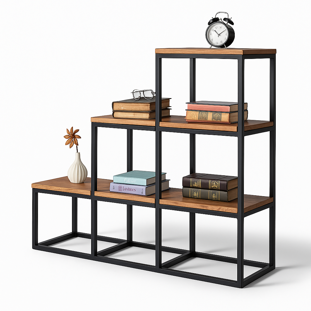 وحدة عرض - فولاذ - MDF - أسود.SG.DU.200.0054