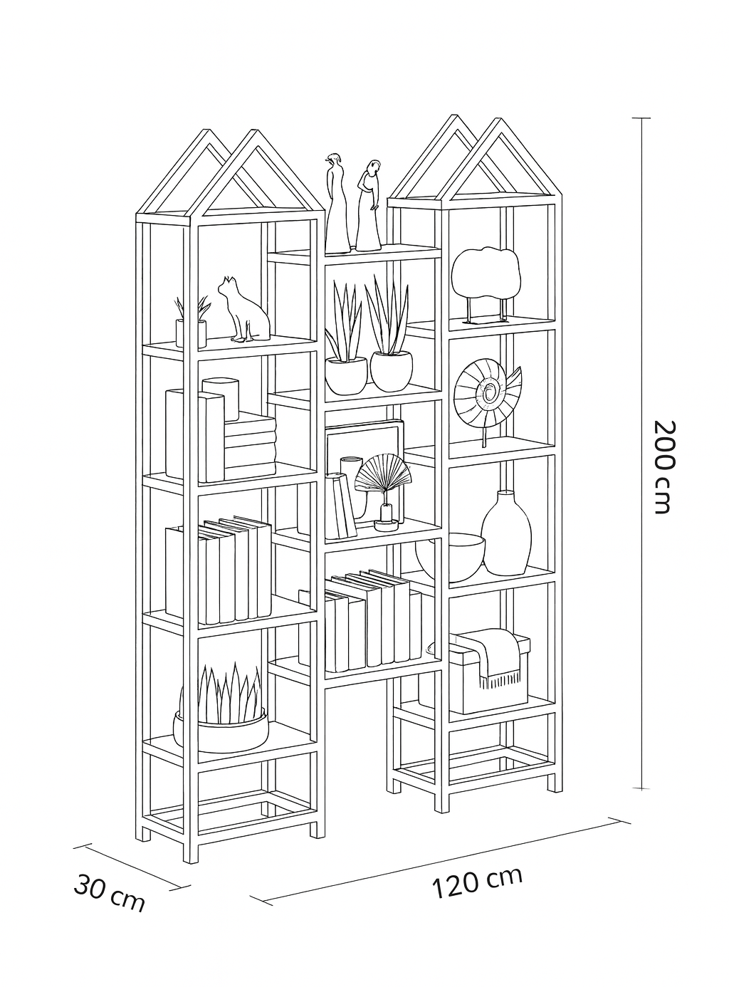 وحدة عرض - فولاذ - MDF - أسود.SG.DU.200.0057