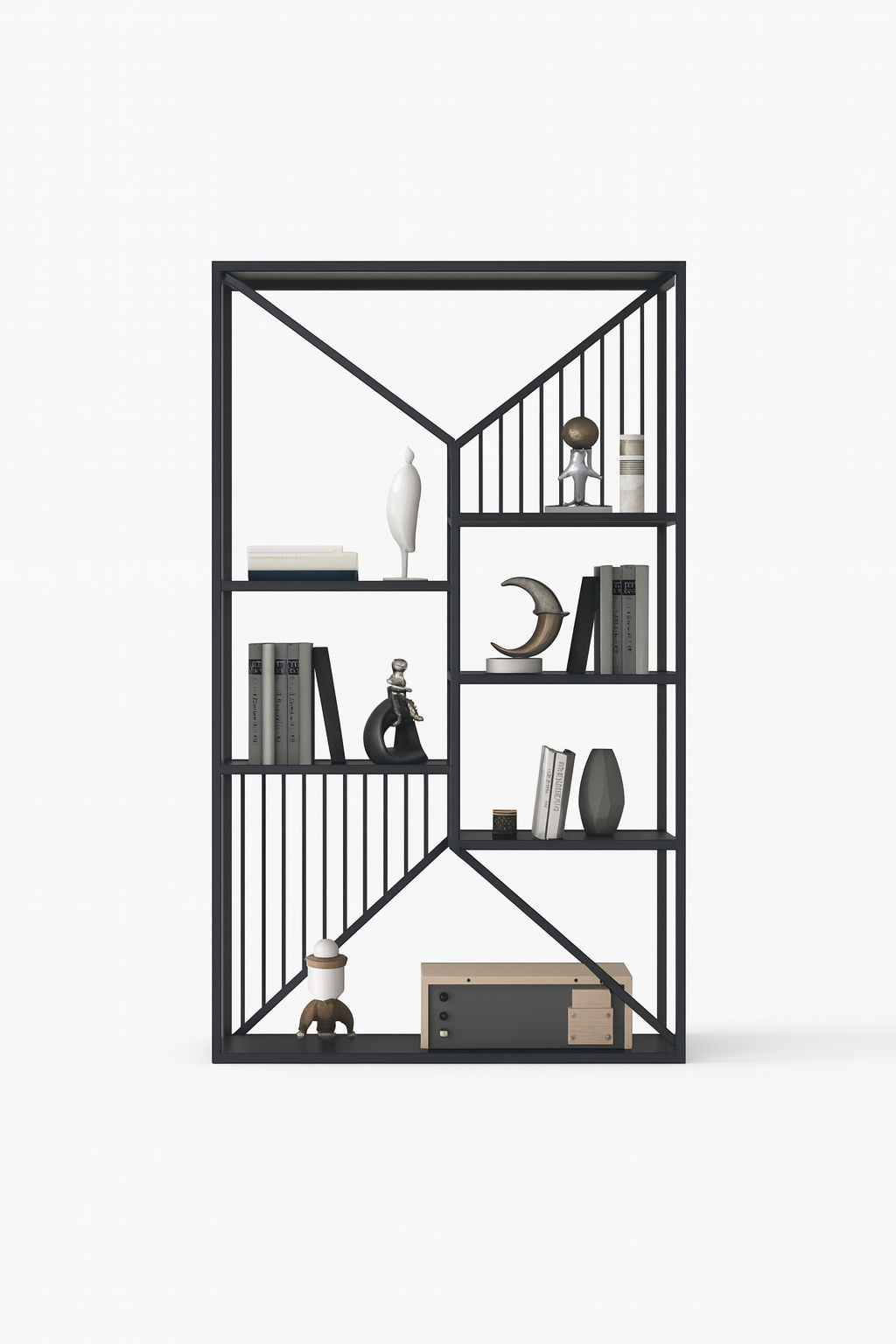 وحدة عرض - فولاذ - MDF - أسود.SG.DU.200.0065