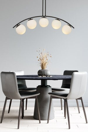 نجفه - ستيل- أسود - 45x90 سم