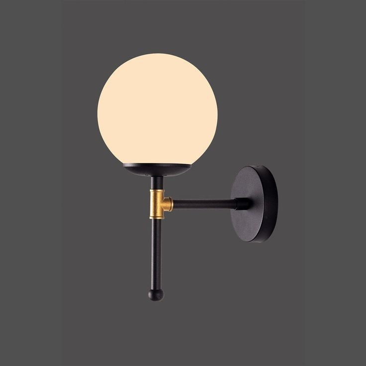 Wall Lamp -Steel - Black - 30x15 cm