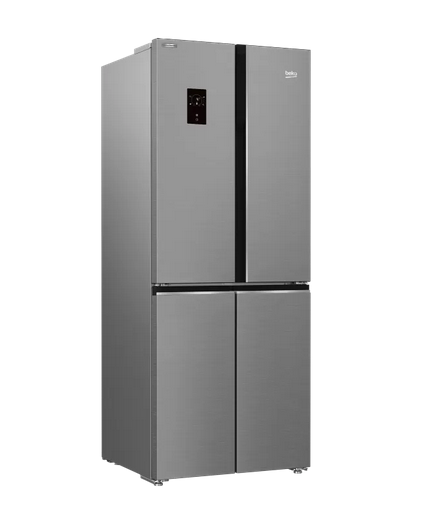 BEKO Refrigerator Side By Side 480 Liter NoFrost Digital Bottom Freezer Stainless Steel GNE480E20ZXPH