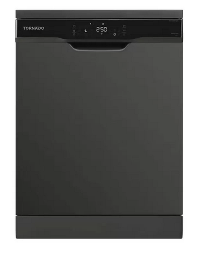 TORNADO Dishwasher 12 Person 60 cm Digital 8 Programs Black TDV-FN128CBK