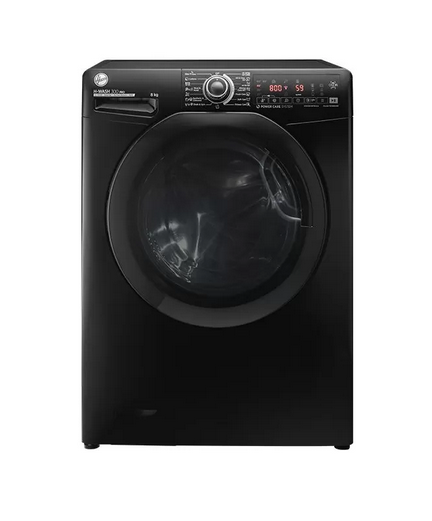HOOVER Washing Machine 8Kg Fully Automatic Inverter Motor Black H3WS38TAMF7B-ELA