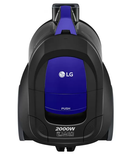 مكنسة كهربائية إل جي بدون كيس، 2000 واط، سعة 1.3 لتر، لون أزرق، VC5420NNTB