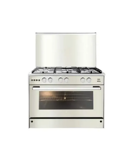 Unionaire Max 13 Cooker 5 Gas Burners 90*60 cm with Fan C69SS-GC-447-FDSO-M13-2W-AL