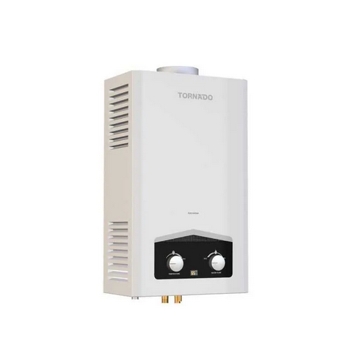 TORNADO Gas Water Heater 6 Litre Digital For Gas Tank White Color GHM-C06CTE-W