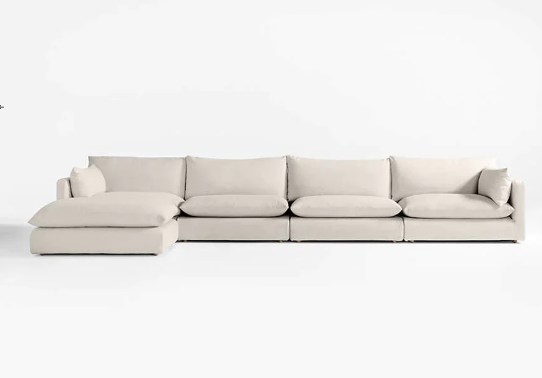 Sofa - Natural Wood - Linen - Beige - Multi Sizes