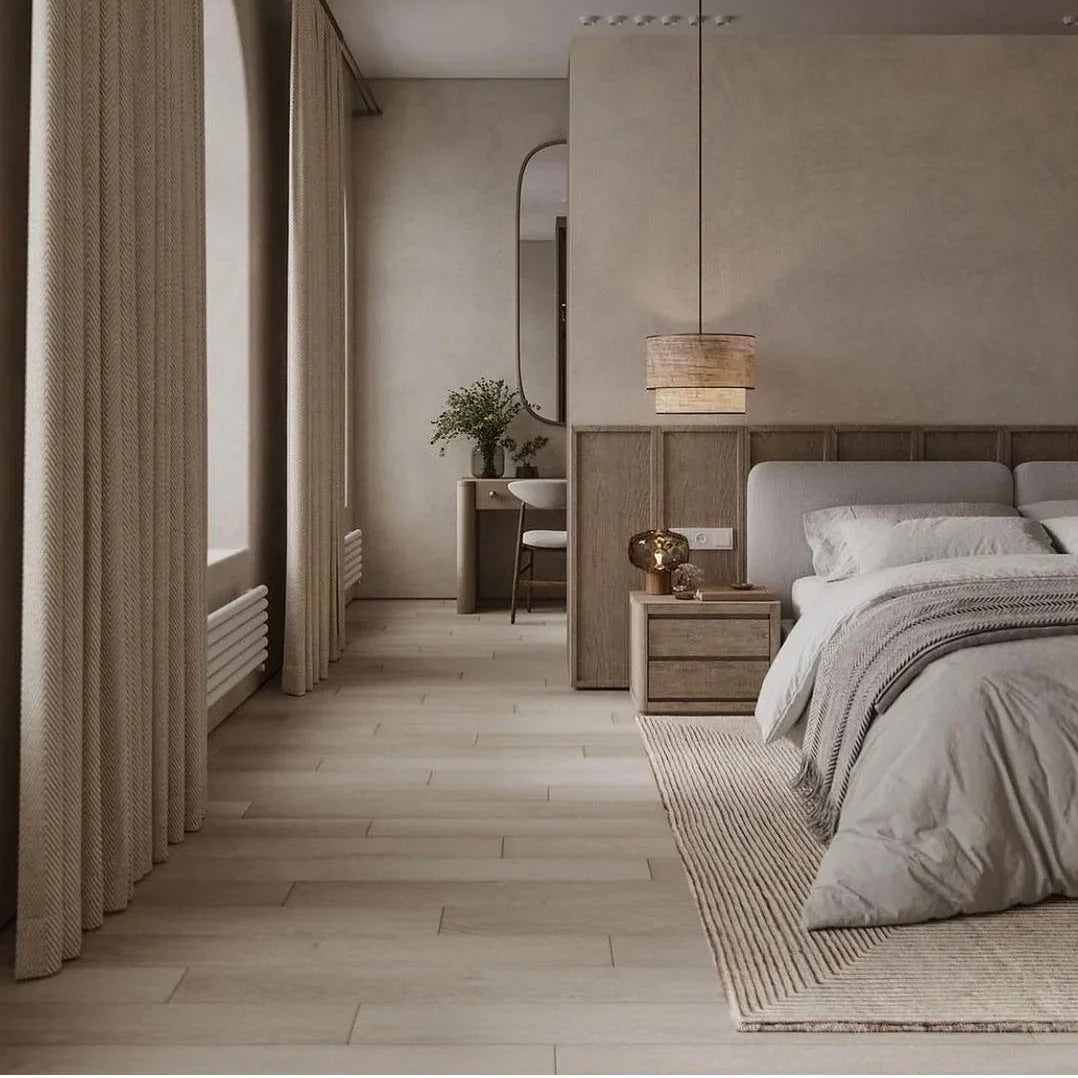 Bed - MDF - Linen - Grey - Multi Sizes - Cataloug