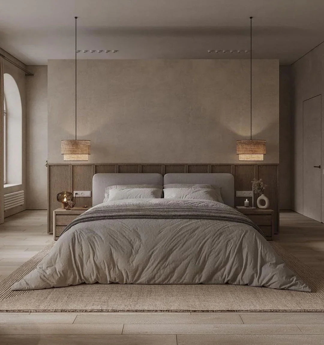 Bed - MDF - Linen - Grey - Multi Sizes - Cataloug