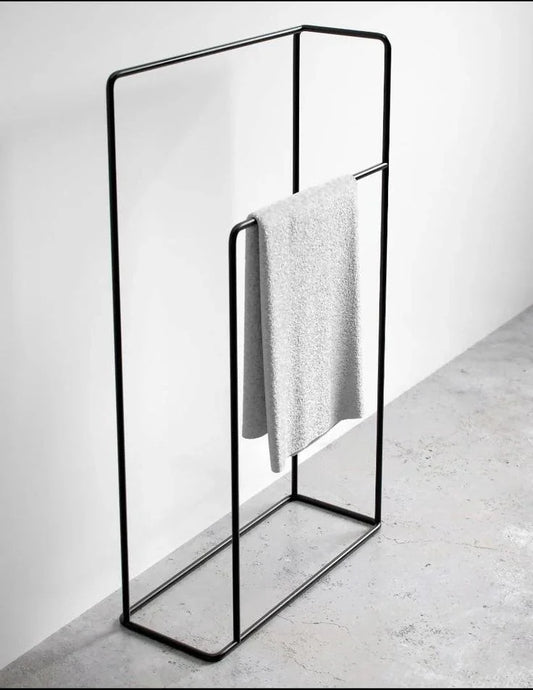 Towel Holder - Steel - Black - 80x60x20 cm - Cataloug