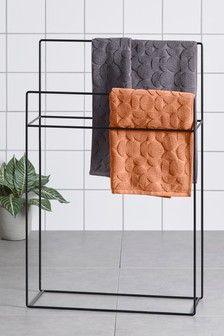 Towel Holder - Steel - Black - 100x70x20 cm - Cataloug