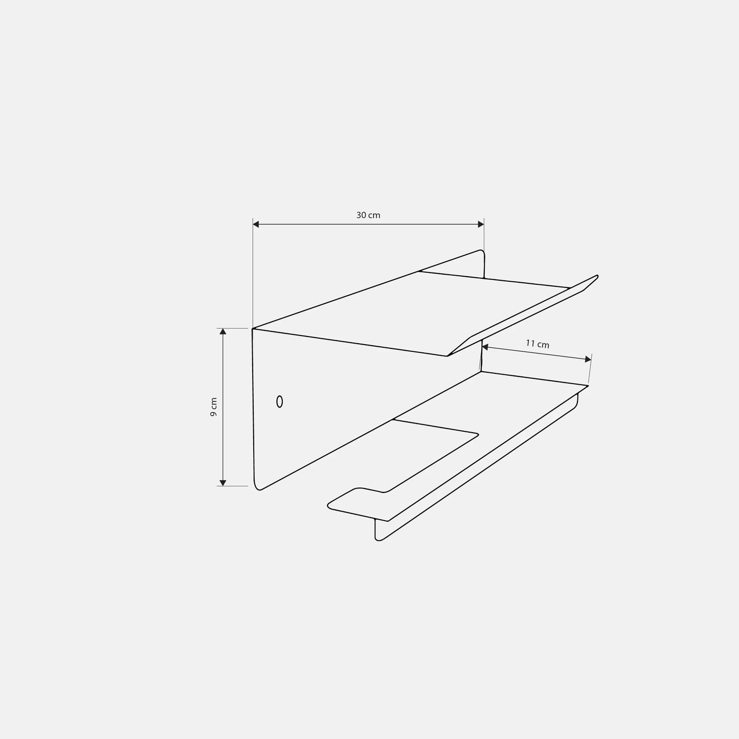 Paper Holder - Steel - Multi Color - 30×12.5×9 cm - Cataloug