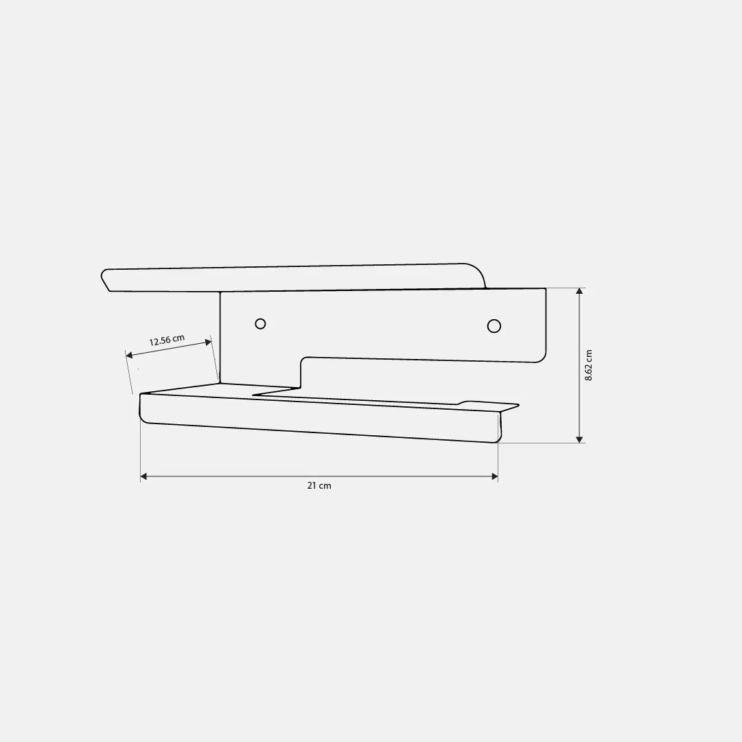 Paper Holder - Steel - Multi Color - 21×12.6×8.62 cm - Cataloug