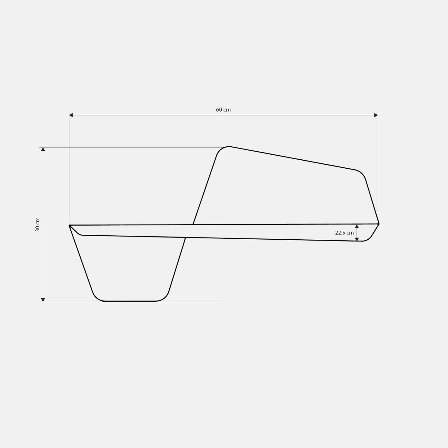 Decoration Shelf - Steel - Multi Color - 60×22.5×30 cm - Cataloug