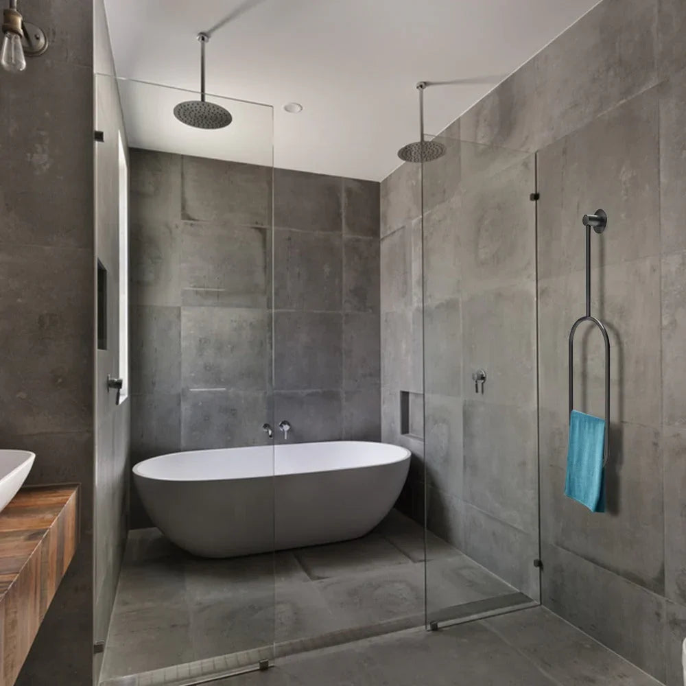 Towel Holder - Steel - Multi Color - 31.5×12×120 cm - Cataloug