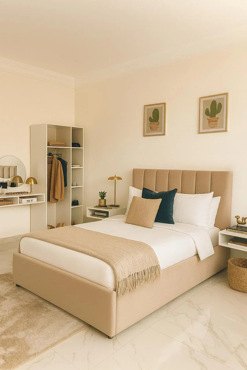 Full Bedroom - MDF - White & Grey
