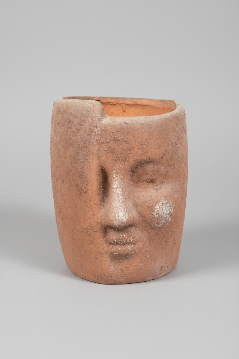 Vase - Pottery - Orange