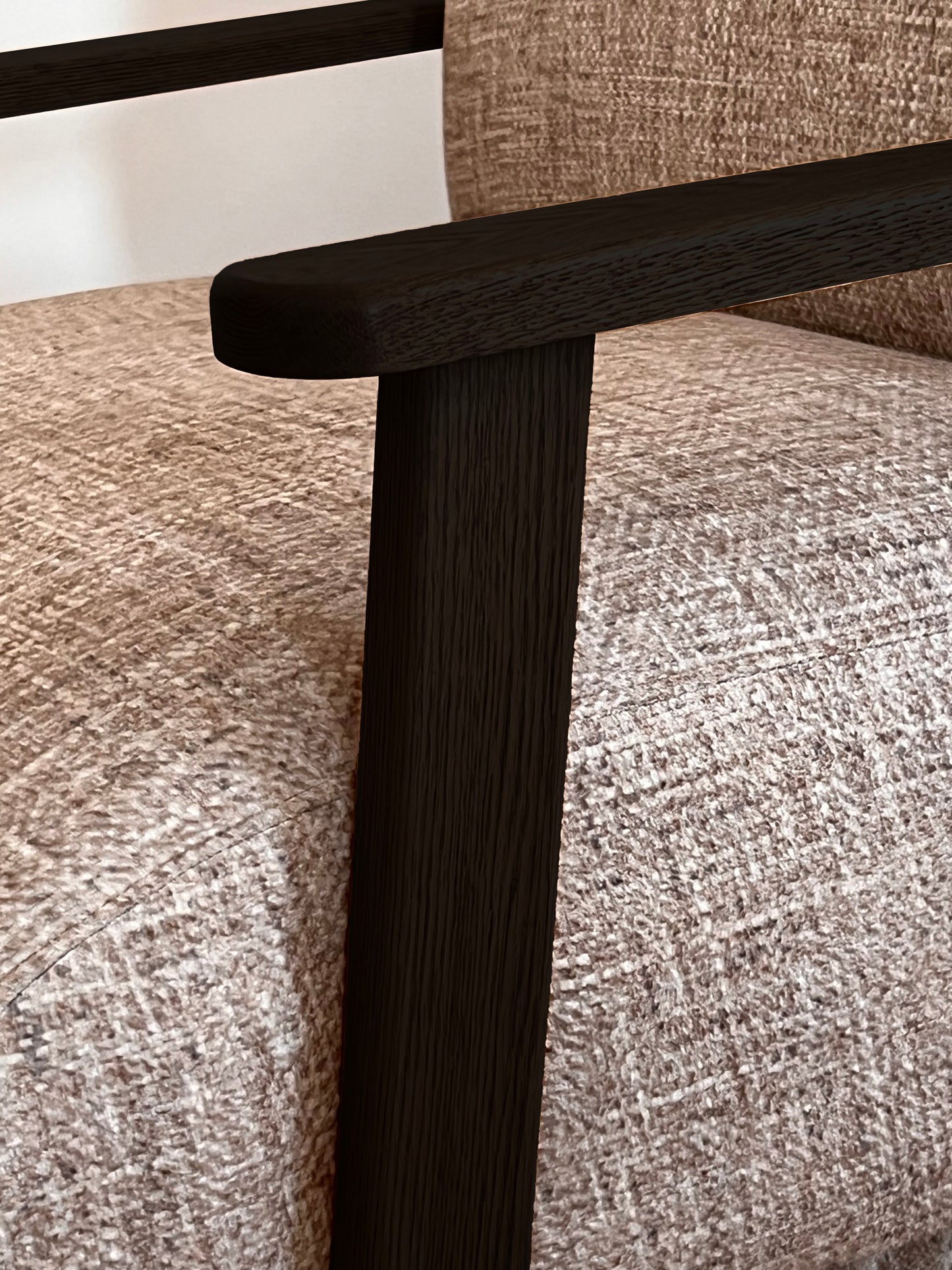 Chair - Oak Wood - Linen- Multi color - 85x85x90 cm - Cataloug